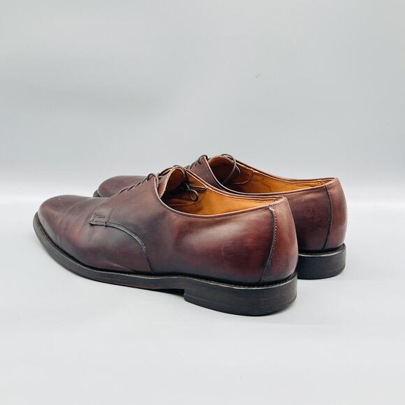 Allen Edmonds Shoes Mens 13 Brown Leather Derby Oxford Dress Almond Toe Lace Up main image 9